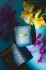 milk jar CANDLE CO. Moonrise Essential Oil Candle – 8oz