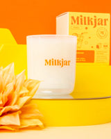 milk jar CANDLE CO. Lemonade Essential Oil Candle – 8oz