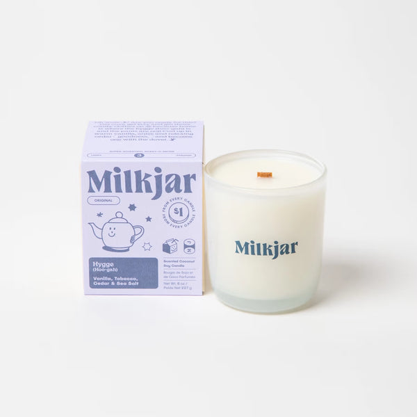 milk jar CANDLE CO. Hygge Candle – 8oz
