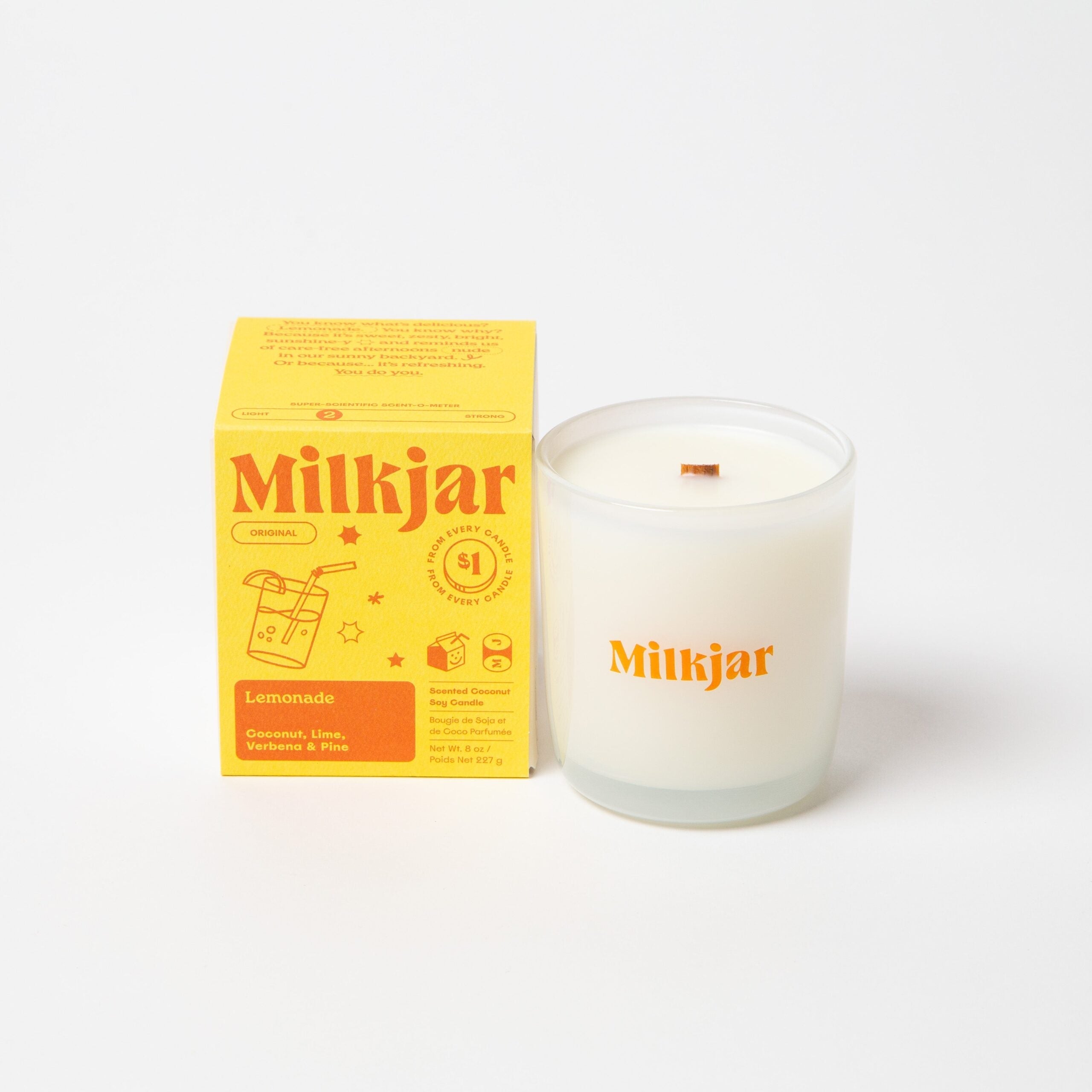LEMONADE 8oz CANDLE by MILK JAR CANDLE CO.