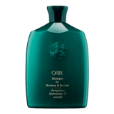 Oribe Shampoo for Moisture Control in a dark green bottle