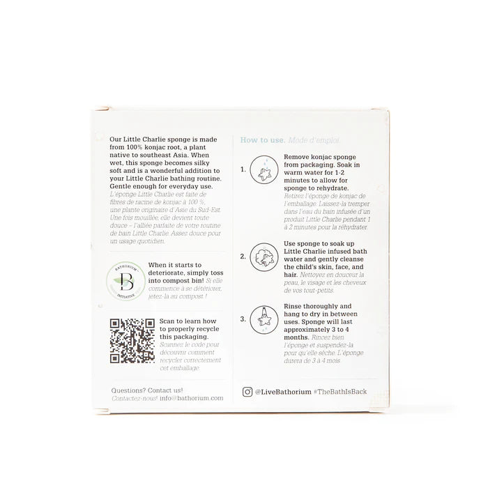 Konjac Little Charlie Body Sponge by Bathorium