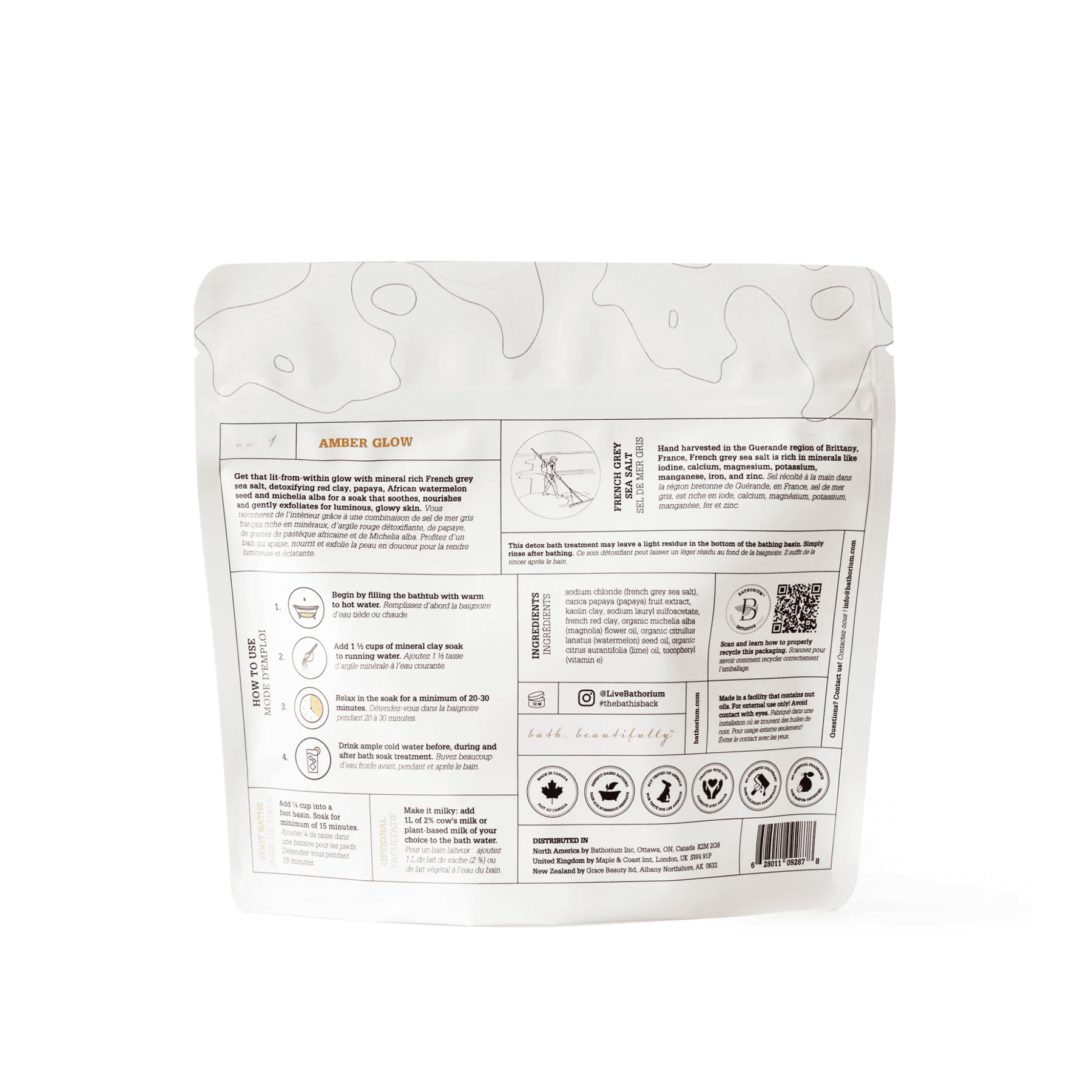 Amber Glow Clay Mineral Soak by Bathorium