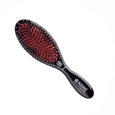 Classic Shine Small Pure Black Bristle Hairbrush by Kent