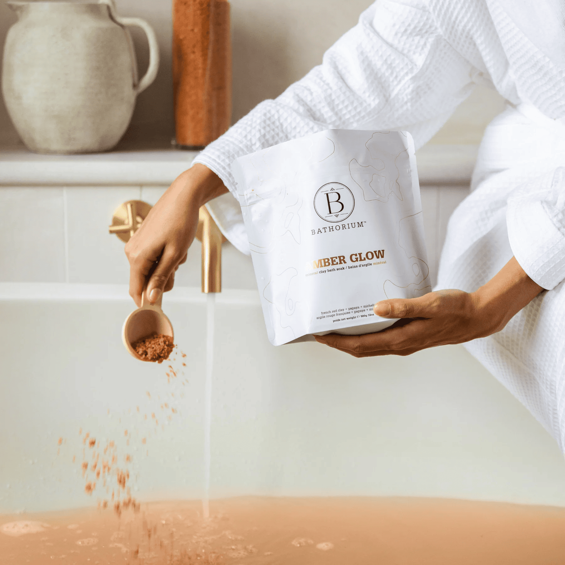 Amber Glow Clay Mineral Soak by Bathorium