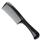 Kent Handled Rake Comb 220mm Hard Rubber for Thick Hair
