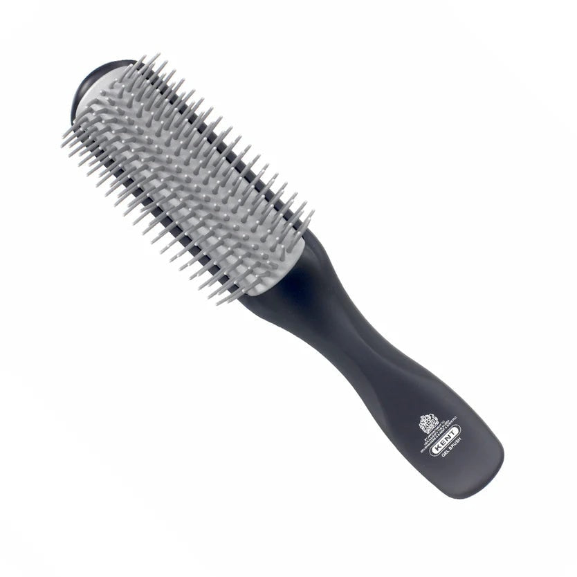 Kent KFM2 For Men Half Round Hairbrush  9-Row Gel Styler
