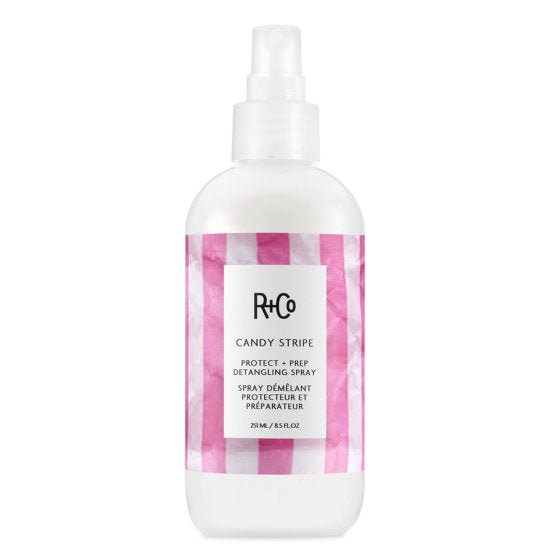 R+Co Candy Stripe Protect + Prep Detangling Spray